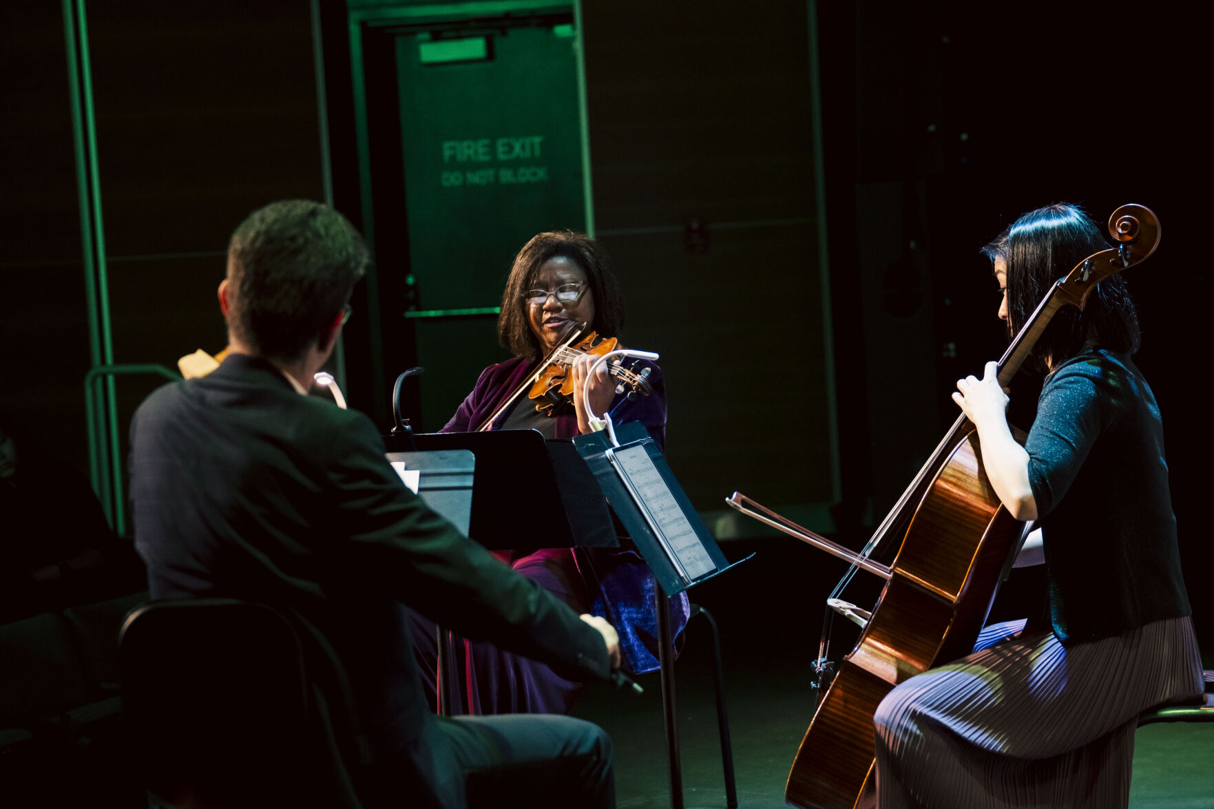 The concert concluded with a trio version of jazz great Duke Ellington’s “Come Sunday.”